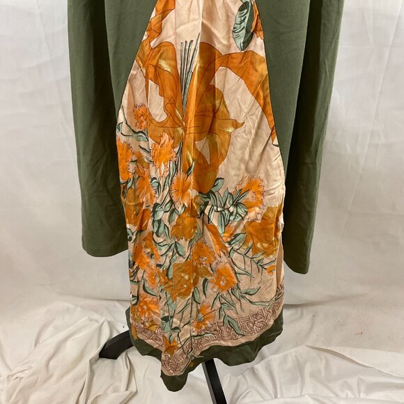 Tiny for Saturday/Sunday T-Shirt Dress XL Green Contrast Handkerchief Trim - Picture 7 of 12